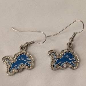 NFL Detroit Lions Dangle Earrings
